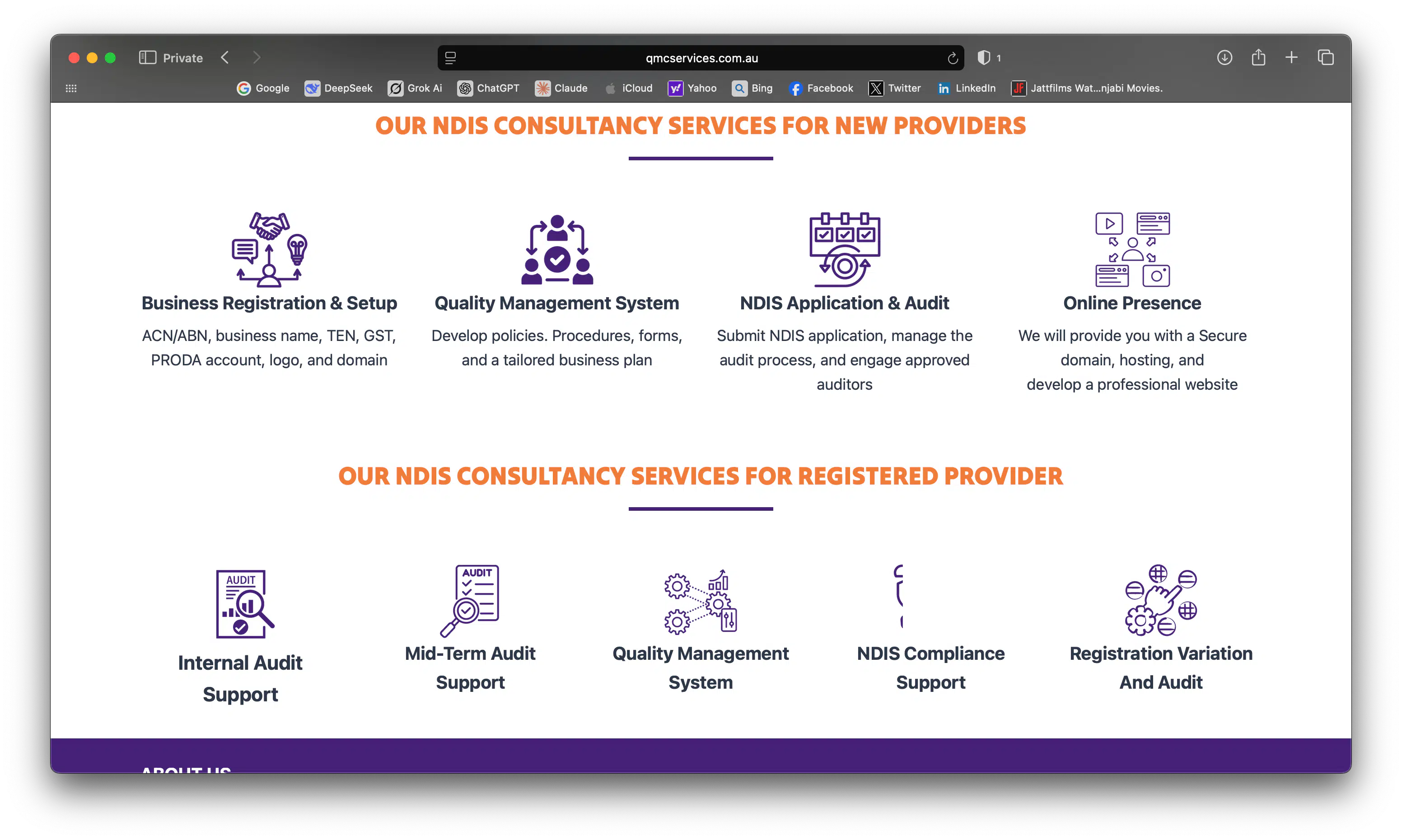 QMC Services Screenshot 1