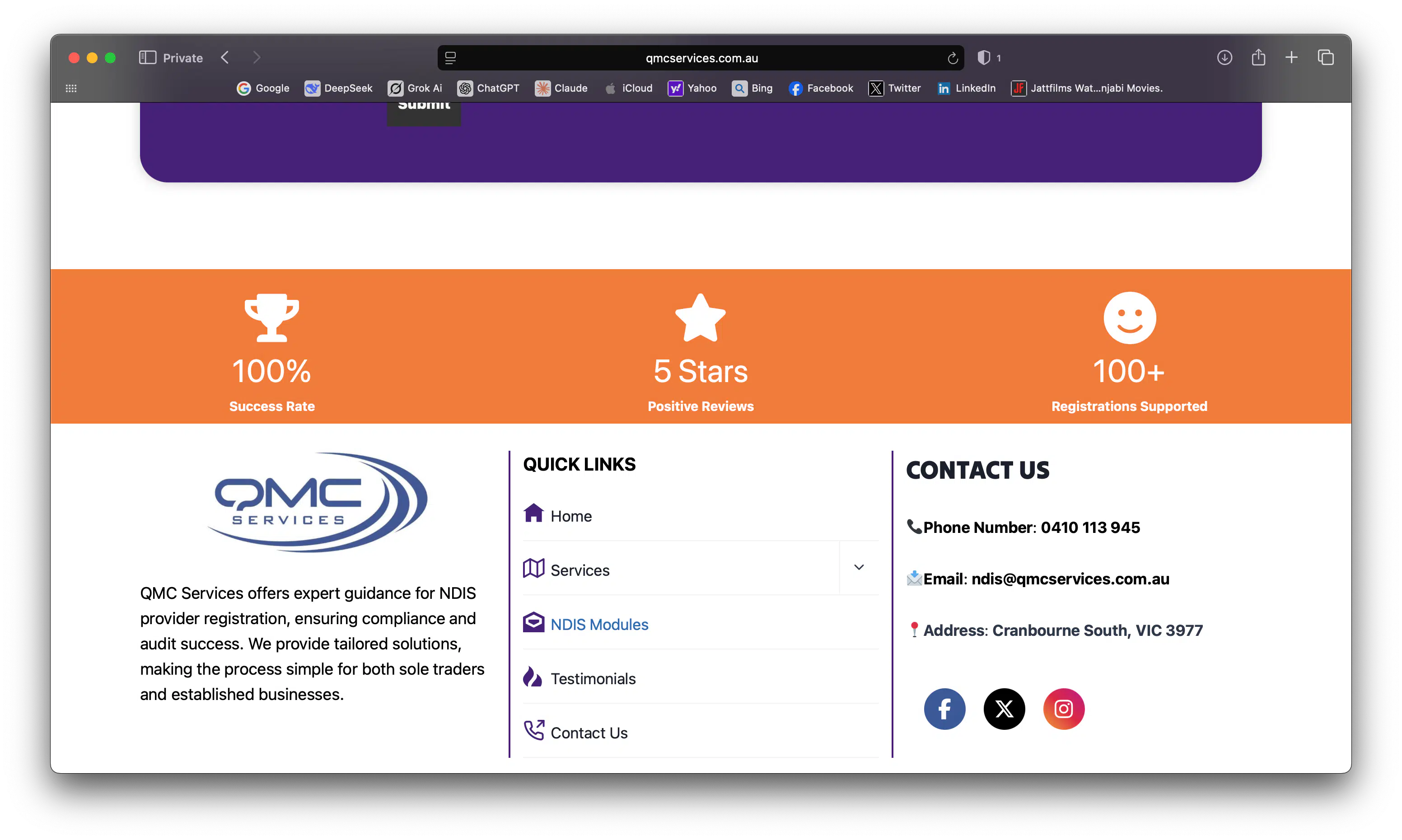 QMC Services Screenshot 5